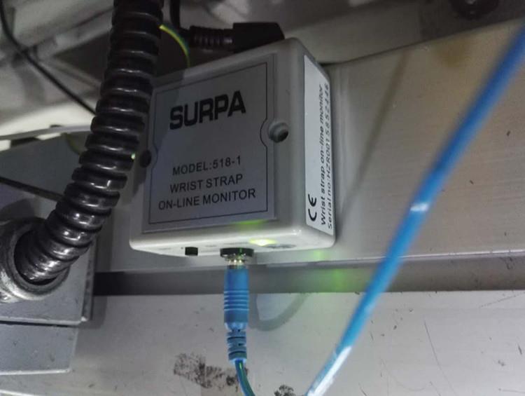 wrist strap on line tester