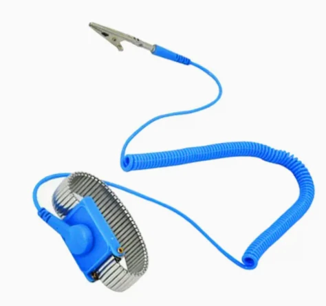What should the resistance value of an anti-static wrist strap be?
