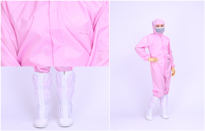 Pink esd coverall Pink esd coverall