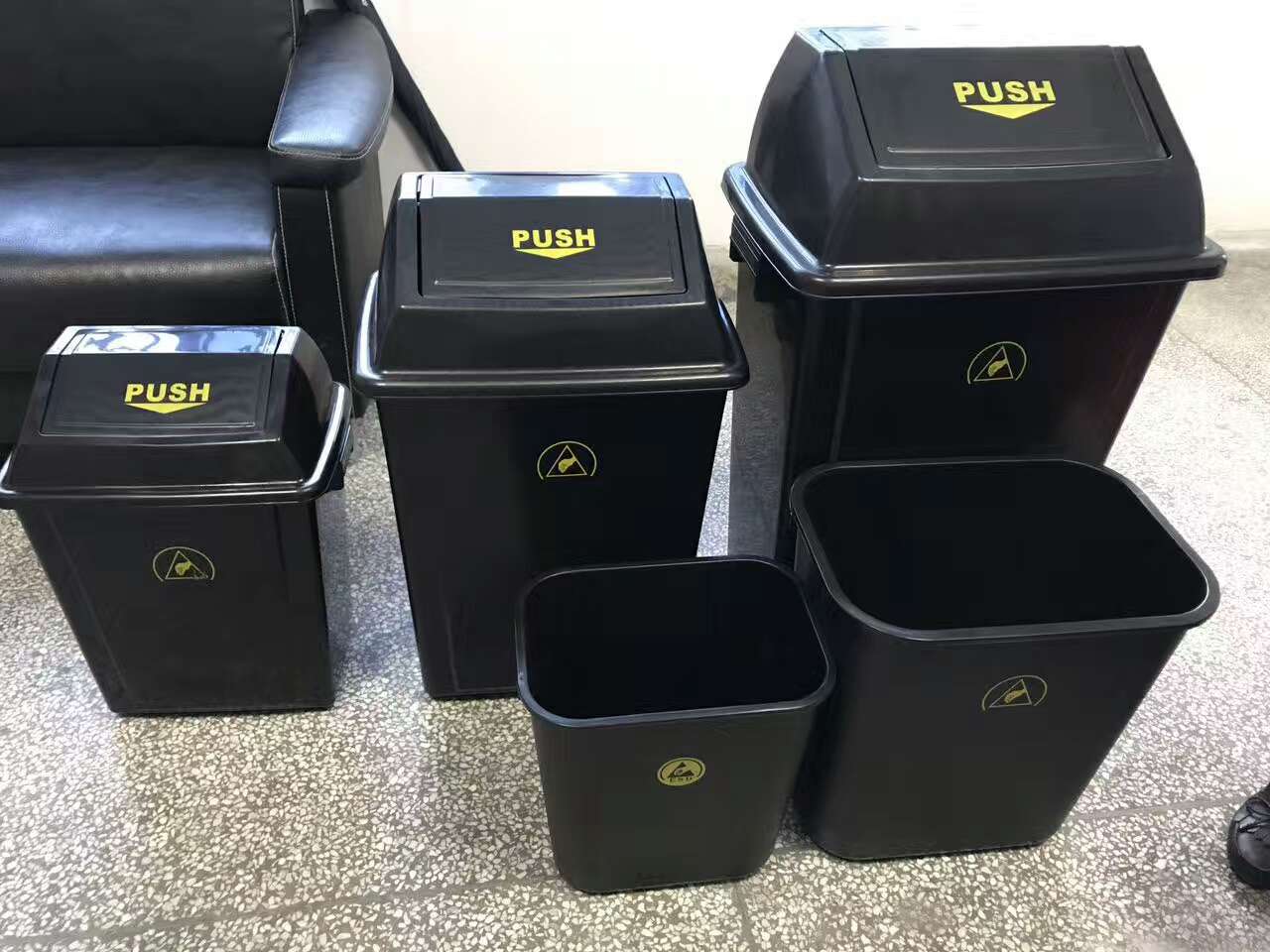 Anti-static dust bin Anti-static dust bin